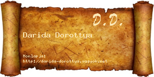 Darida Dorottya névjegykártya